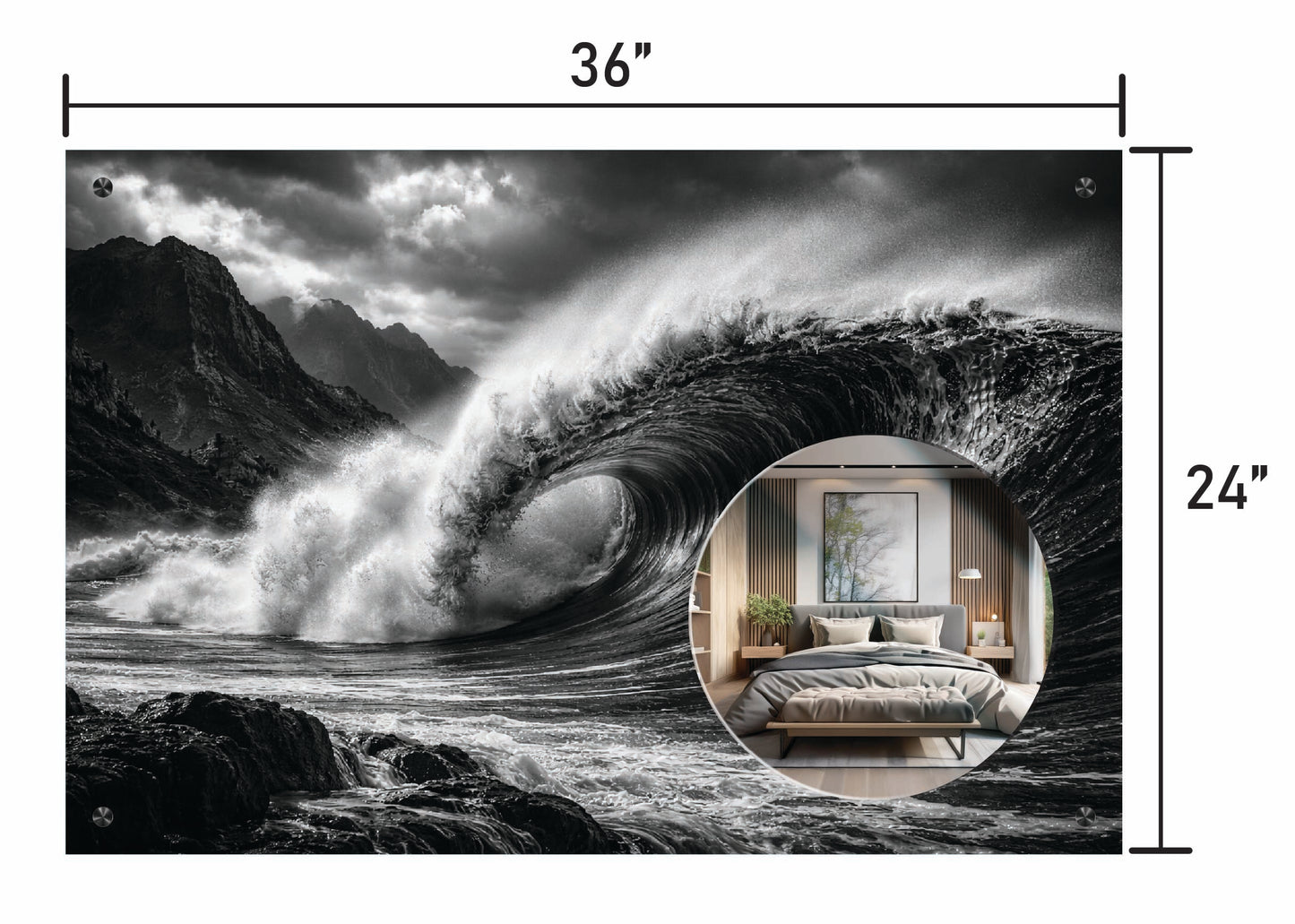 Black Wave w/ Mirror