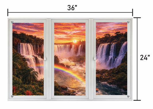 Iguazu Falls Sunset - Three Panel