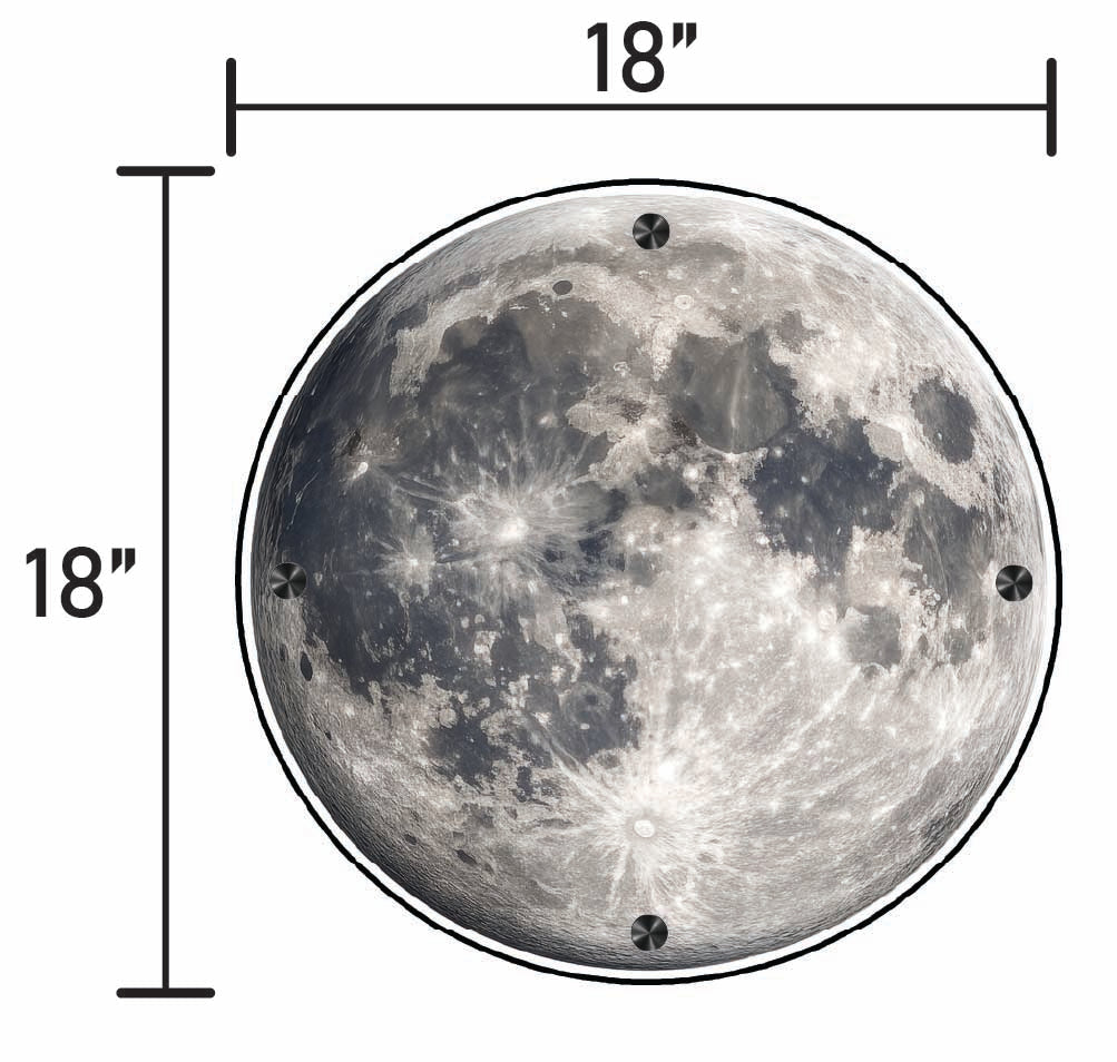 Moon Sculpture – Acrylic Wall Art