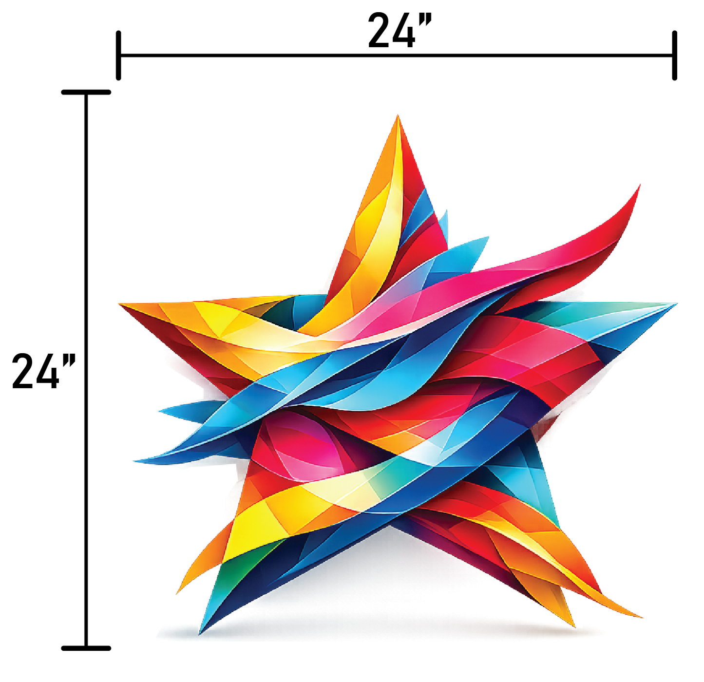 Colorful Star Sculpture