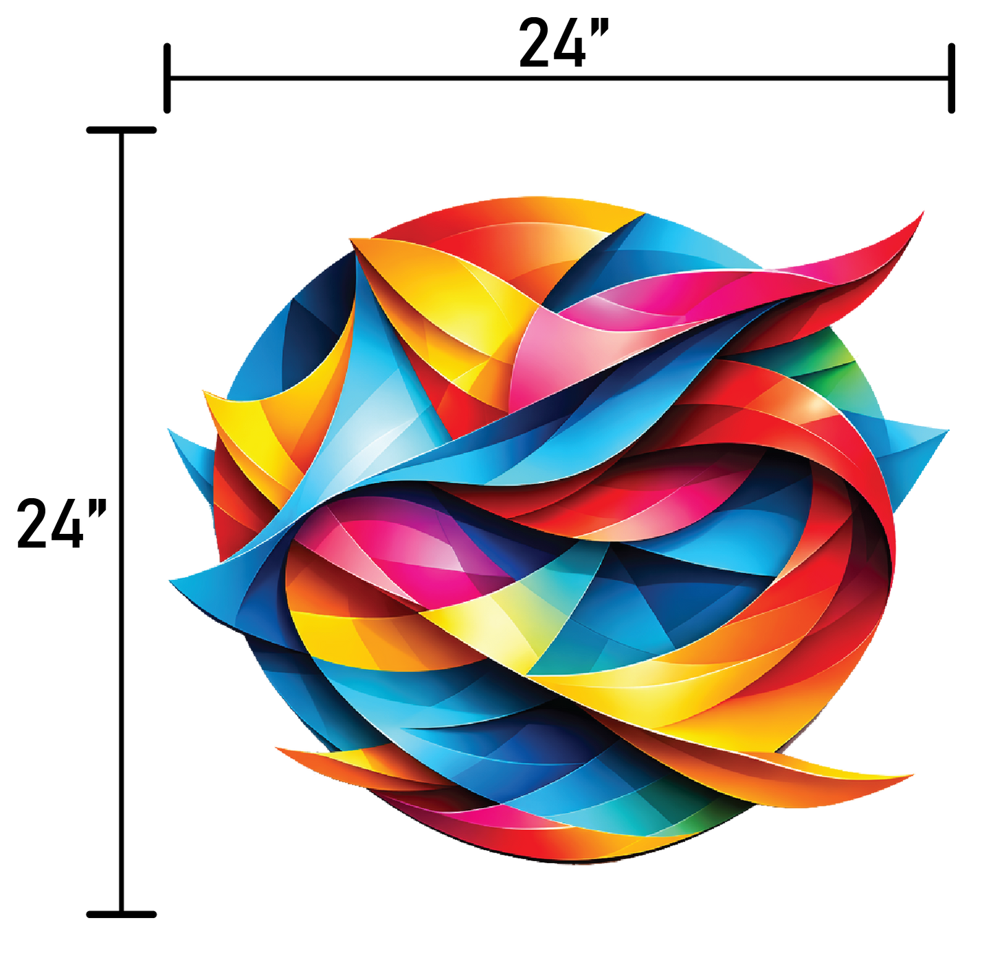 Colorful Circle Sculpture