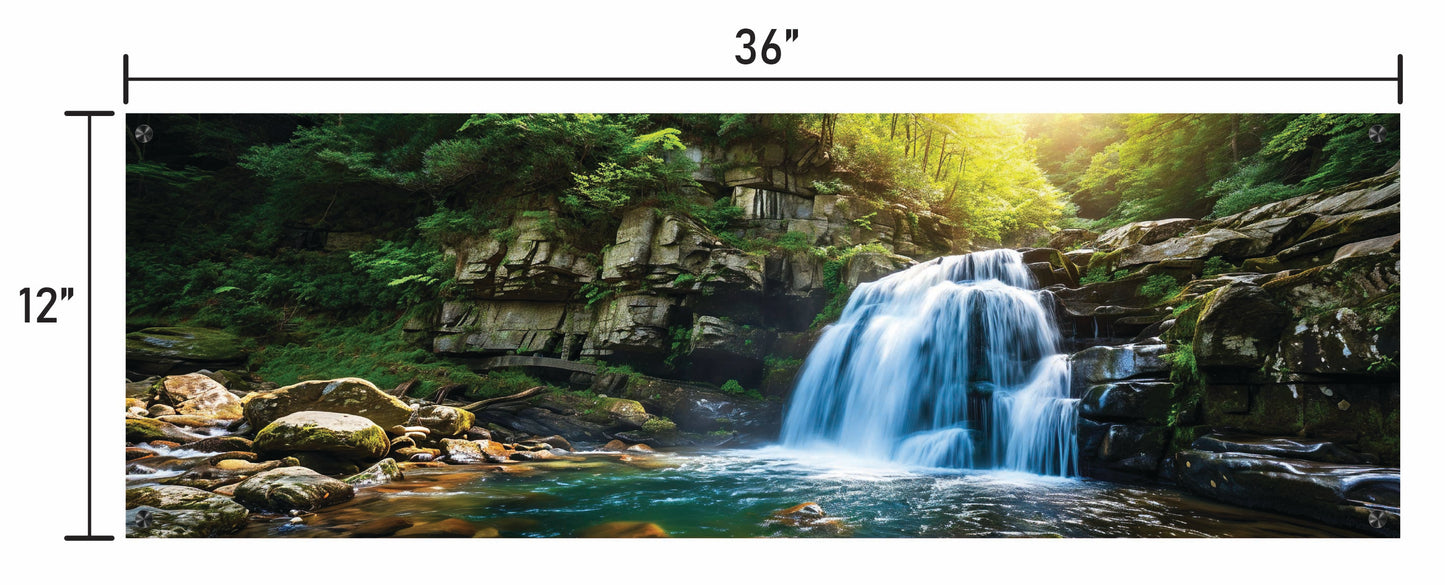 Waterfall in Deep Forest