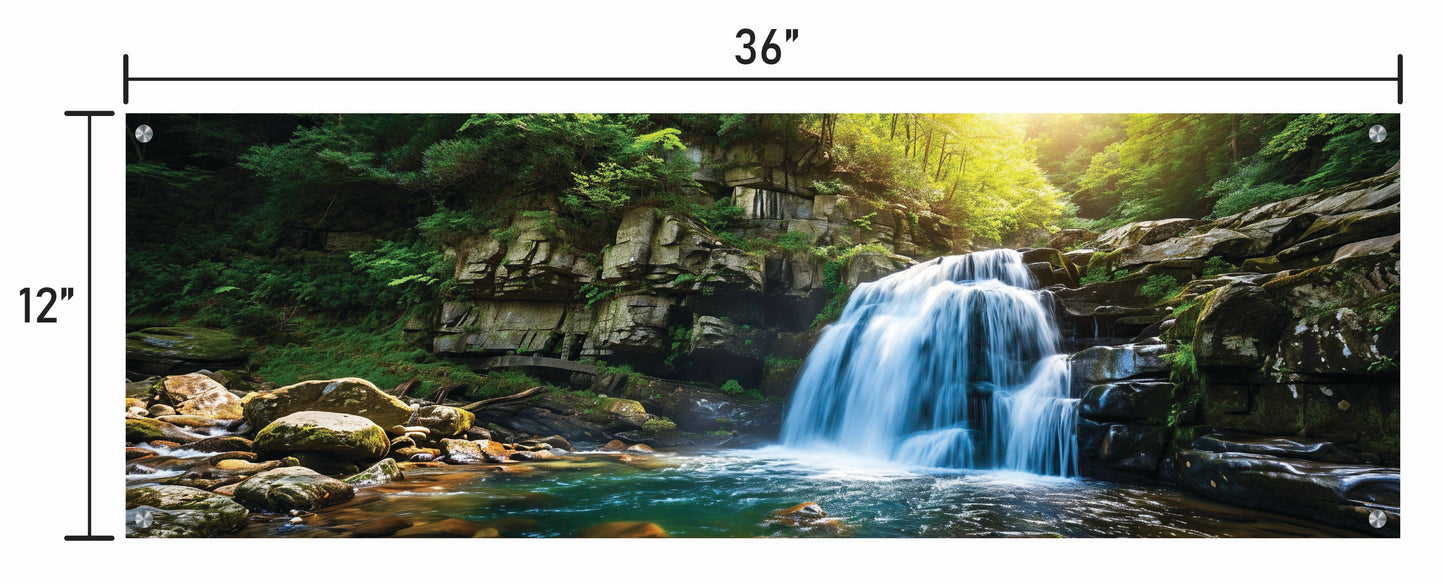 Waterfall in Deep Forest