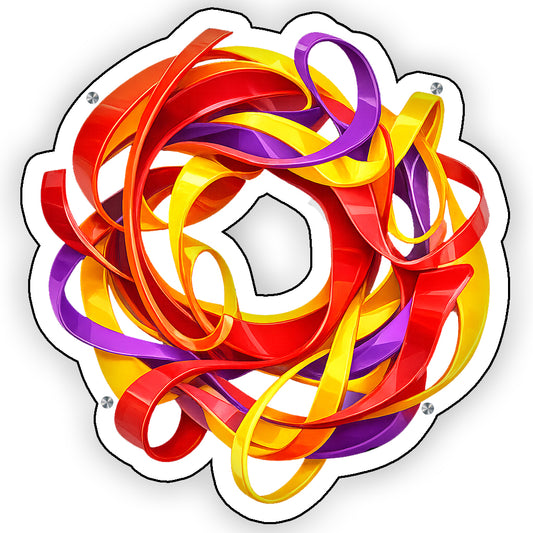 Yellow Purple Sculpture