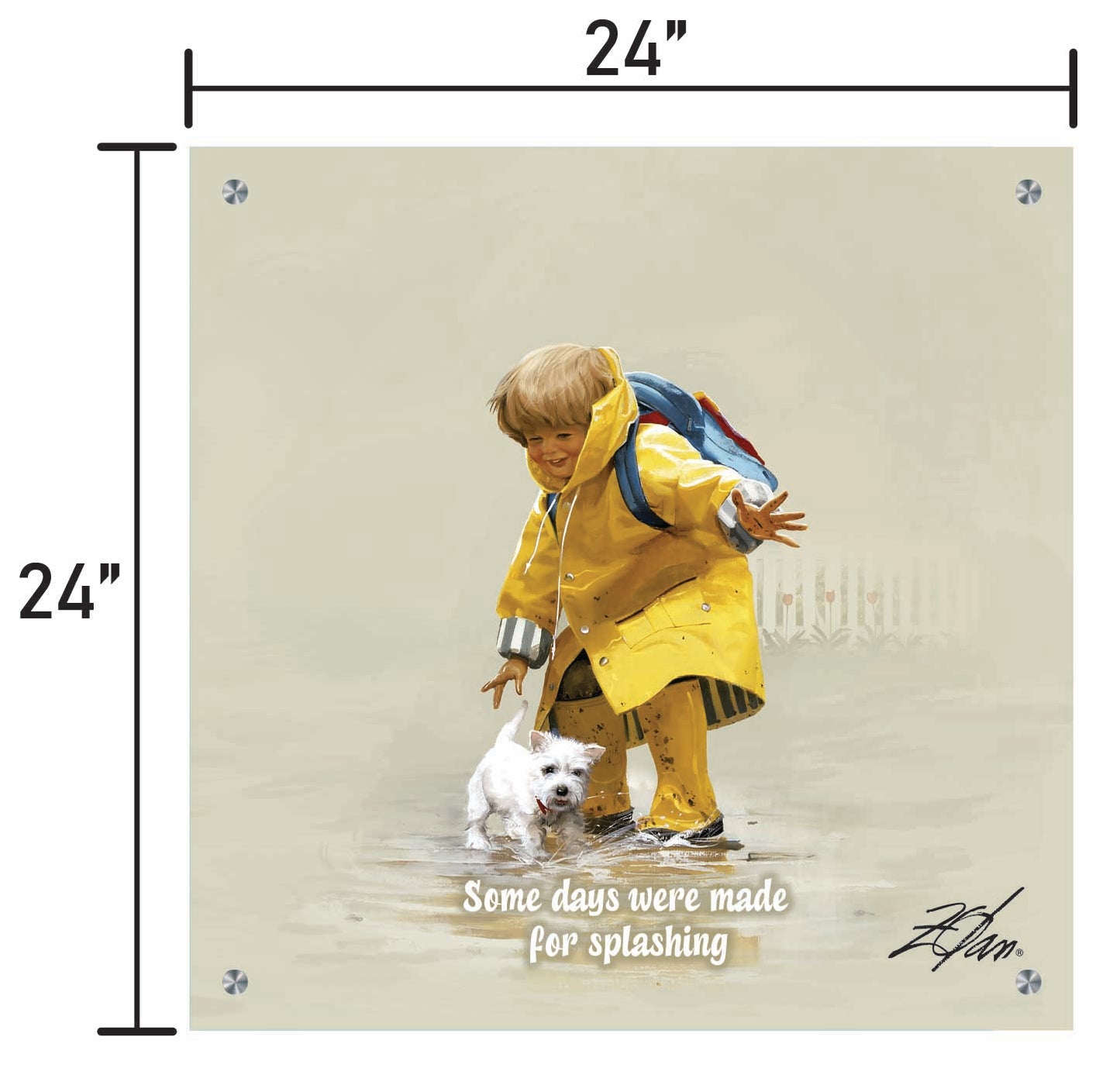 Puddles 'n Splashes w/ Quote